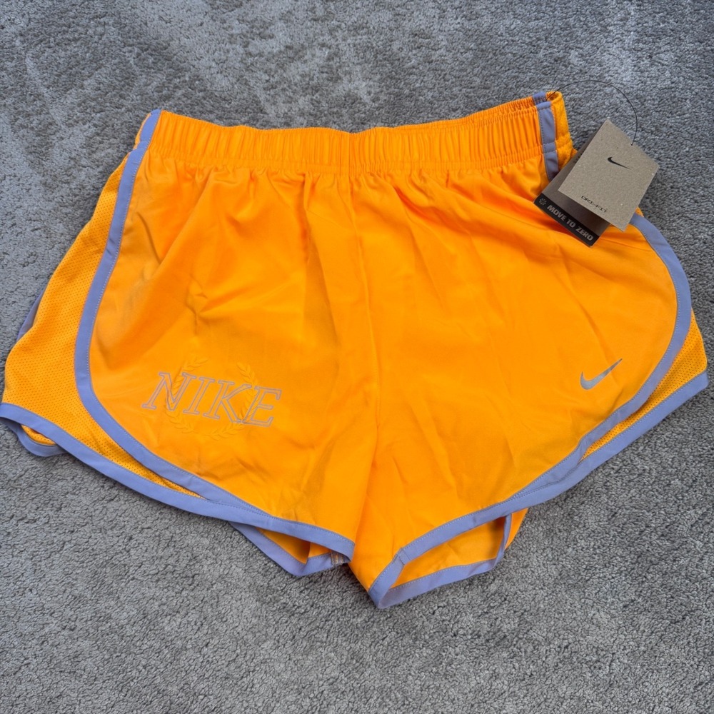 NEW Nike Women's Small Dri- Fit Orange Training Shorts Lined